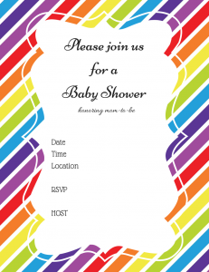 purple zebra baby shower invitations