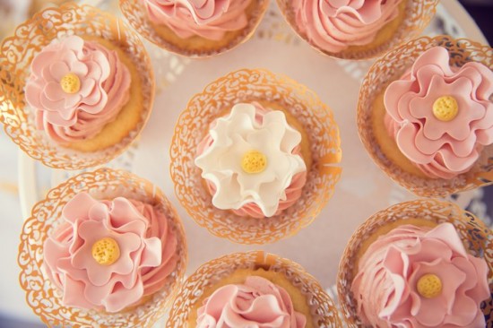 Pink and Gold Baby Shower dessert table cake food (3)