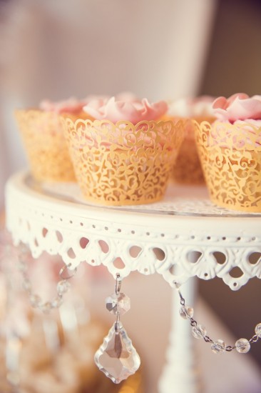 Pink and Gold Baby Shower dessert table cake food (5)