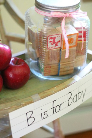 Alphabet Old Schoolhouse Themed Baby Shower