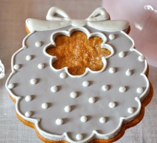 grey white polka dots baby bib cookies