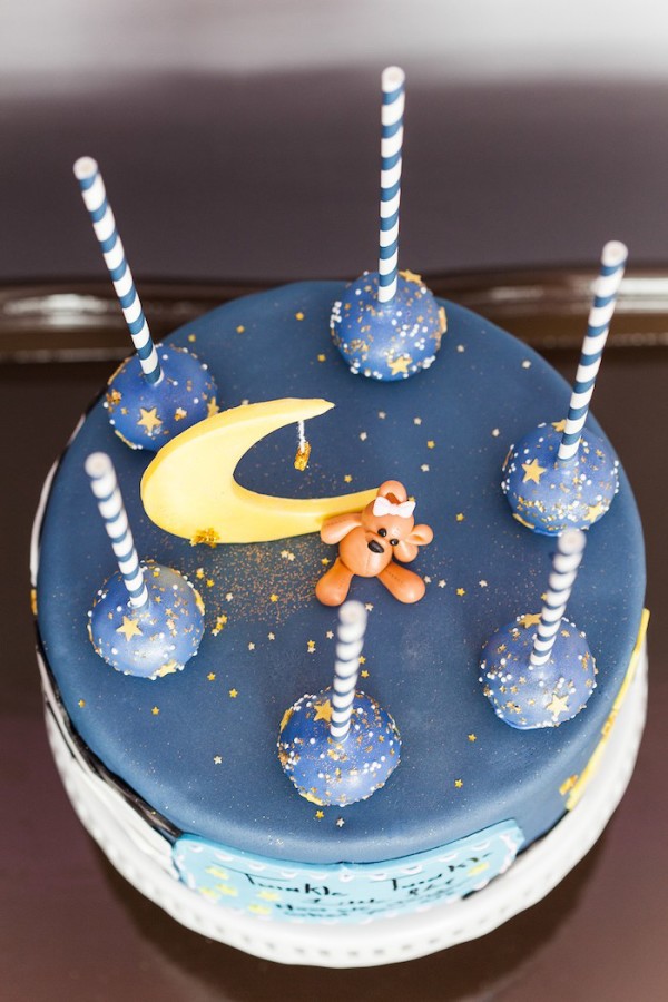 Blue and Gold Twinkle Twinkle Little Star Gender Reveal – Baby Shower Ideas 4U