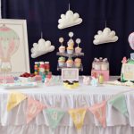 Colorful Hot Air Balloon Baby Shower