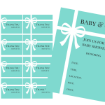 FREE Tiffany Baby Shower Printable