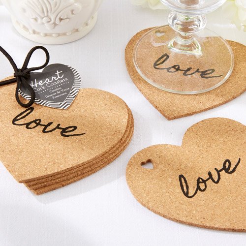 Heart Shaped Cork Coaster