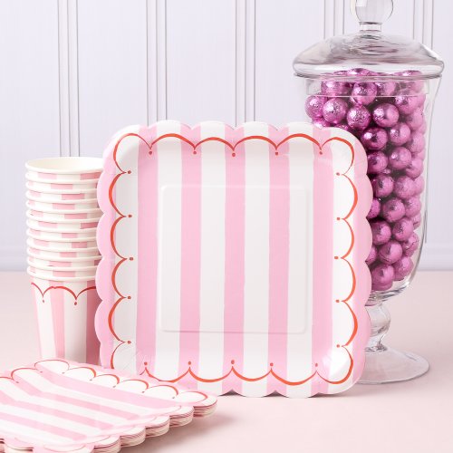 fabulous-february-valentines-baby-shower-ideas-Toot Sweet StripeParty Plate