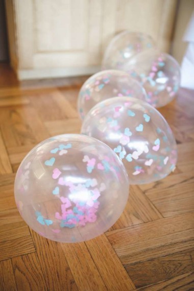 Unicorn Baby Shower Theme transparent balloons