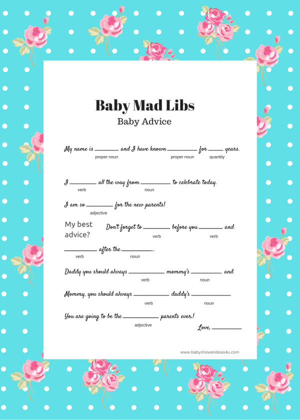 free-printable-baby-shower-game-mad-libs-shabby-chic – Baby Shower Ideas 4U