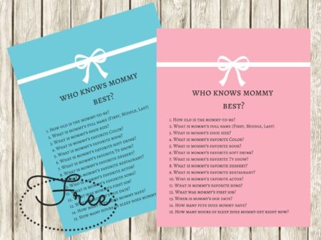 free tiffany blue and pink baby shower who knows mommy best