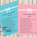 FREE Printable How Well Do You Know The Mommy to-be Game