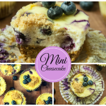 Delicious Mini Blueberry Vanilla Cheesecakes
