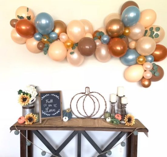 Little Pumpkin Balloon Garland
