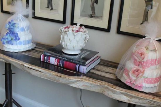 Ahoy Babies - Sailboats & Butterflies Baby Shower diaper cakes