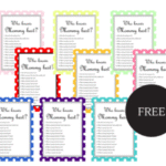 Free Baby Shower Game – Who knows Mommy Best