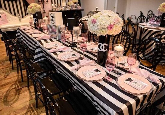 best chanel baby shower decorations