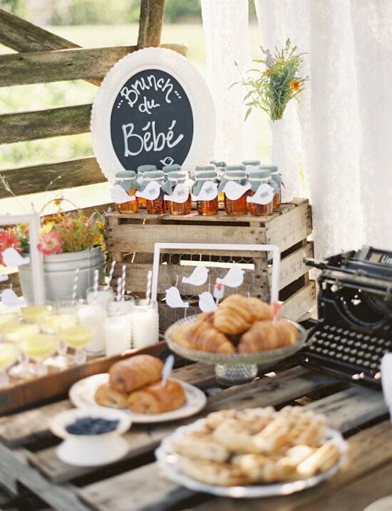 bruch baby shower food