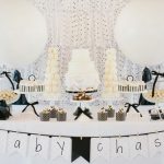 Modern Black and White Baby Shower
