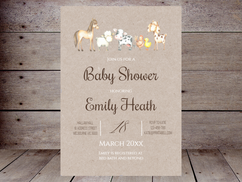 Farm Animals Baby Shower Ideas – Baby Shower Ideas 4U