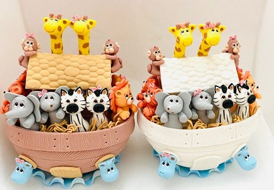 noahs ark cake topper
