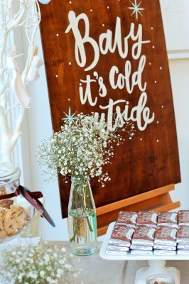 Baby It's Cold Outside Baby Shower decoration ideas