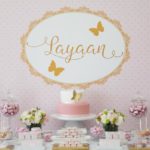 Pink and Gold Butterfly Baby Shower