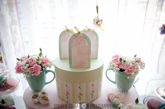 Vintage Pastel Baby Christening decoration ideas