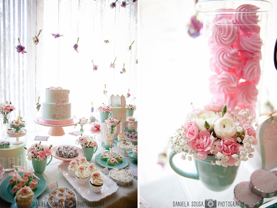 Vintage Pastel Baby Christening decors