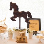 Vintage White Baby Shower with Rocking Horse