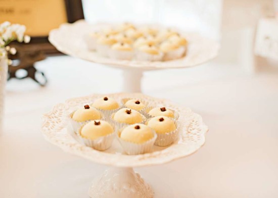 Vintage White Baby Shower food ideas