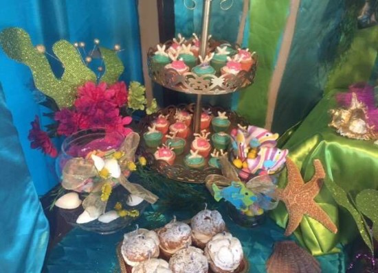 under the sea baby shower food ideas, cupcakes