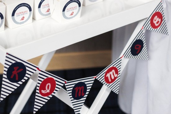 Ahoy! Nautical Themed Baby Shower banner