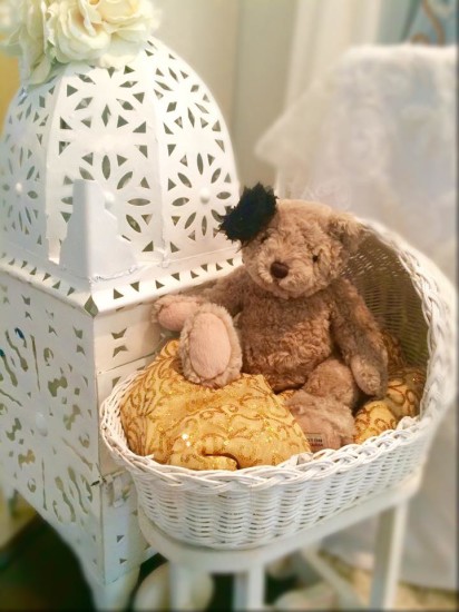 Elegant Shabby Chic Shower little teddy bear
