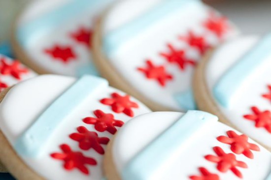 Chicago Baby Shower cookies