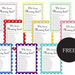 Free Printables – Baby Shower Ideas 4U