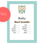 Free Owl Word Scramble Game