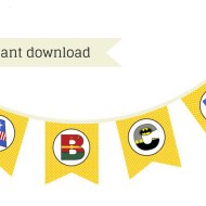 Free Superheroes Baby Shower Banner