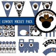 Free Cowboy Mickey baby shower package