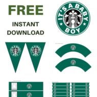 Free Starbucks baby shower printable