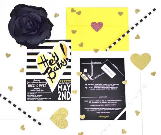 Glam Baby Shower invitation