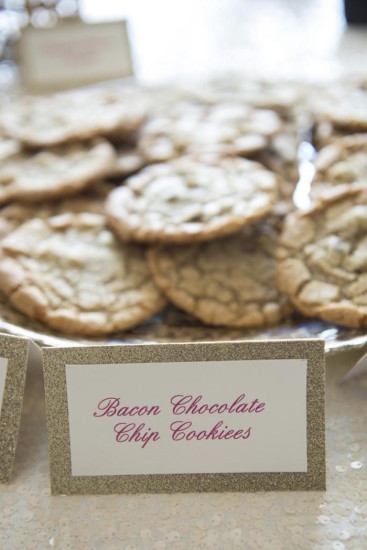Royal Pink and Gold Baby Shower cookies