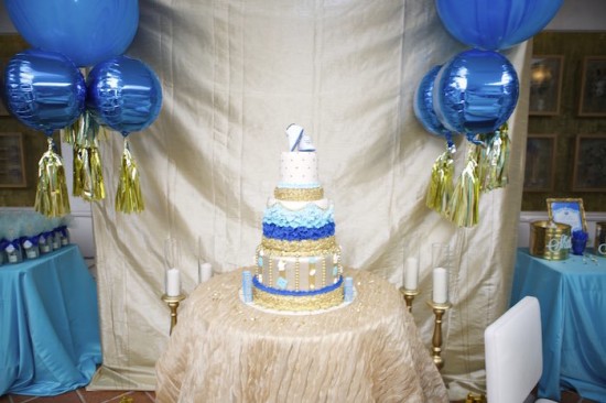 Royal Prince Baby Shower cake table decor