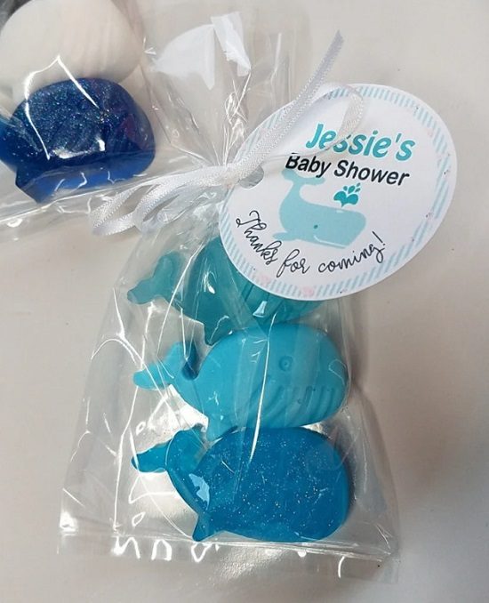 Whale Baby Shower soap Favors