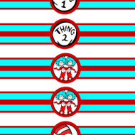 dr seuss thing 1 thing 2 napkin wrappers