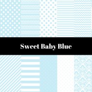 Baby Blue Digital Papers