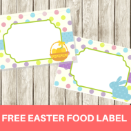Free Easter Food Labels