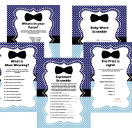 free Bow Baby Shower Games