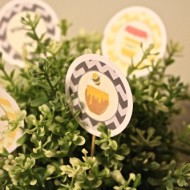 free what will it bee baby shower themed printables toppers