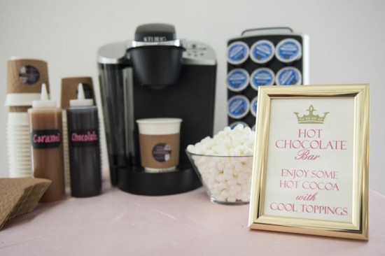 hot chocolate bar sign