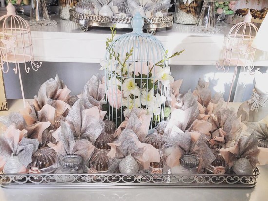 tutu baby shower, ballerina baby shower ideas treats in bags