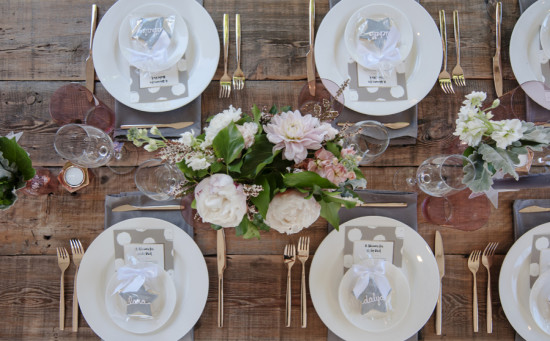 rustic backyard baby shower